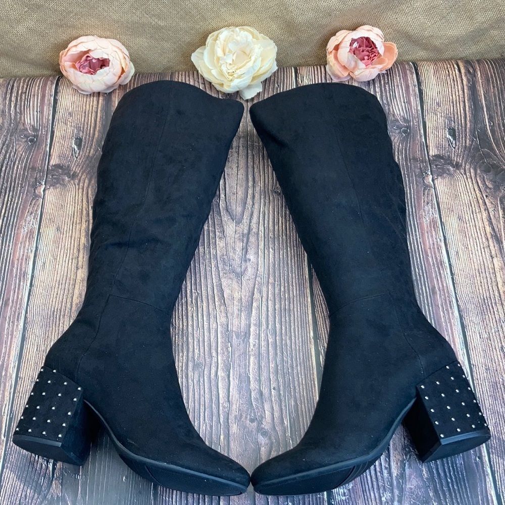 Bar III Black Grand Knee Boots